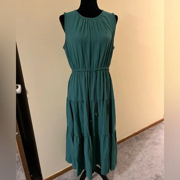 Calvin Klein Teal Midi Dress - Picture 1 of 4